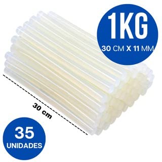 Kit 1kg Cola Bastão Semitransparente Grossa (11mmx20cm) Premium - ArtePunto