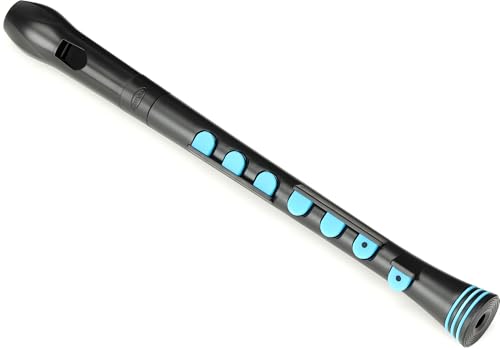 Nuvo Recorder+ Soprano Recorder Instrument, Black/Blue