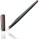 Lamy Joy L15 ABS Black with Red Trim Calligraphy Fountain Pen, 1.5mm Nib