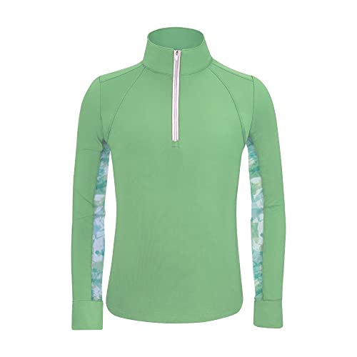 RJ Classics LYLA JR 37.5 Children's Girls English Training Shirt- Grasshopper (as1, Alpha, m, Regular) Green