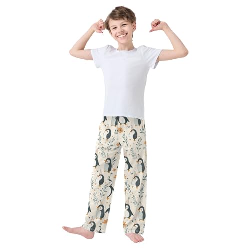 Pajama Bottoms, Pajamas Pant Penguins Cute Cartoon Lounge Wear Casual Sleep Long Pants Soft Pjs Sleepwear2