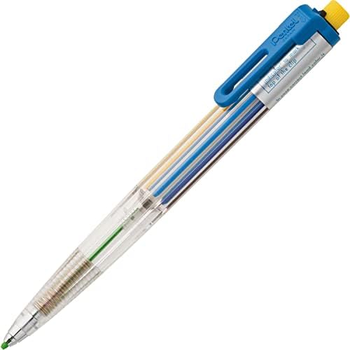 Pentel Arts 8 Color Mechanical Pencil, Assorted Accent Clip Colors, 1 Pencil (PH158) image 3
