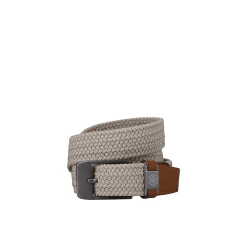 Ceinture élastique tressée homme pierre aux finitions soignées et maille haute densité