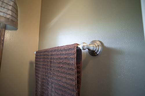 Image of Design House 538330 Calisto 24-inch Wall-Mounted Towel Bar Satin Nickel