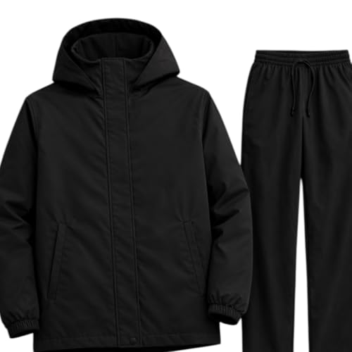 Image of Raincoat for Men Waterproof | Men Rain Jacket Hooded Windproof Lightweight | Full-Length Breathable All-Season Rain Wear | Bike Riding, Motorcycle, |M14