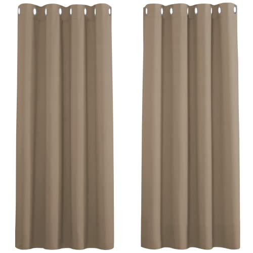 PONY DANCE Thermal Blackout Curtains for Window