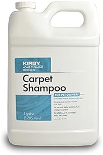 Kirby 237507 1gal. Regular Shampoo Pet Stain & Odor Remover-Carpet & Rug Shampoo & Odor Eliminator, Smell Neutralizer Solution & Detergent-Dog & Cat Urine Cleaner, 3.785 Liters, Size 1 , White