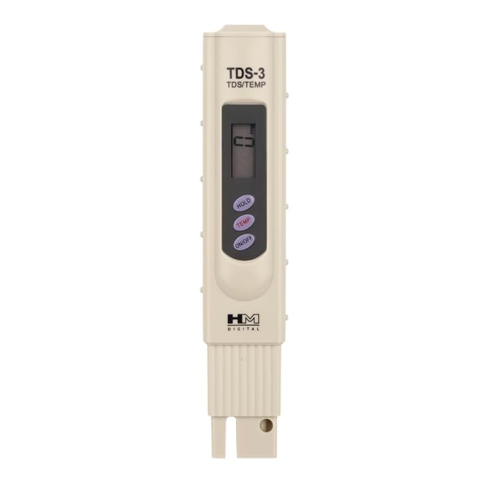 HM Digital TDS-3 Professional Water Quality Test Meter, 0-9990 PPM Range, LCD Display, Temperature Sensor, Battery Powered, with Carrying Case-image-28