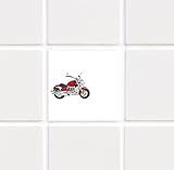 Graz Design – Adhesivo decorativo para baño & cocina – Solo para blanco azulejos – Blanca Cuadrada como fondo – Cocina azulejos para individuales fließen ME049 – Grande del Motor, Blanco