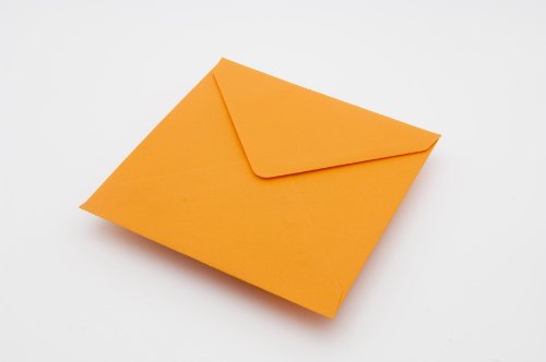 Orange 6x6 (155x155mm) 100GSM Envelopes (Pack of 25,50,100,250,500,1000)