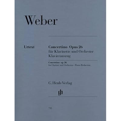 Concertino for Clarinet and Orchestra op. 26 - clarinet and orchestra - piano reduction with solo part - (HN 718): Instrumentation
