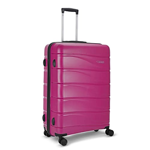 Image of Aristocrat Plastic Olympus, Cabin, Medium & Large Luggage (Set of 3), Rose Red, Hardcase,8 Wheel Spinner Suitcase,Fixed Combination Lock, Spacious, for Men & Women, 7 Year Warranty, 54 Cm