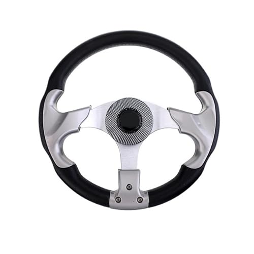 ZGYDNM Ship steering wheel 31.5cm Marine Boat Steering Wheel Non-directional 3 Spoke Steering Wheel Sports Wheel For Yacht Pontoon Marine Boats Accessories Comfortable