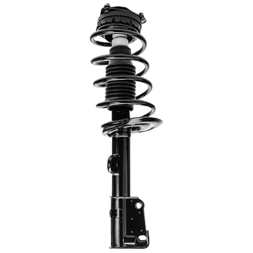 Image of Detroit Axle - Front Struts Kit for 2008 2009 2010 Chrysler Town & Country Dodge Grand Caravan, 2 Struts Coil Spring 2 Outer Tie Rods Replacement Suspension