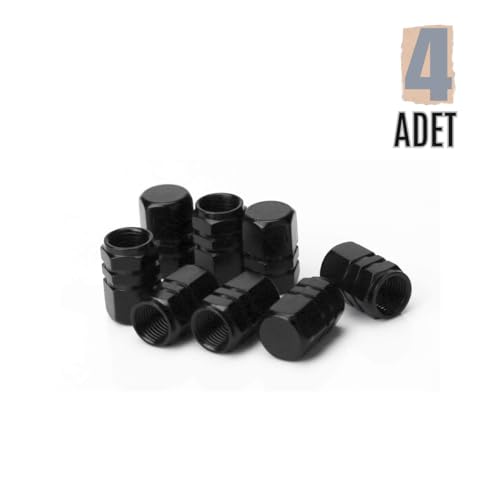 Aluminyum Sibop Kapağı Dörtlü Set Jet Siyah