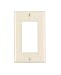 Leviton 80401-T 1-Gang, Decora/GFCI Device Decora Wallplate, Standard Size, Thermoset, Device Mount, Light Almond