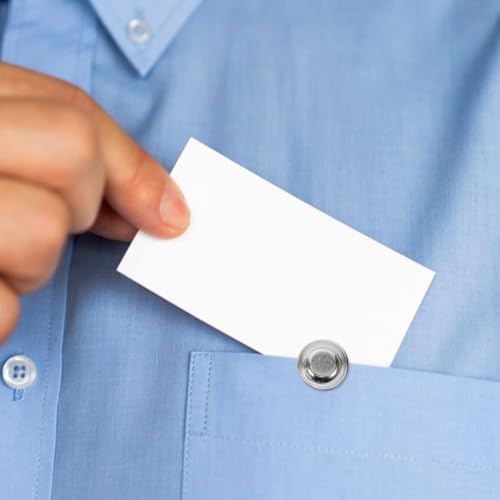40 pinces magnétiques rondes pour porte-noms et badges