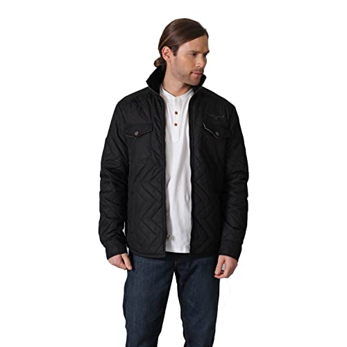 Buy Kimes Ranch Men's Skink Quilted Shirt Jacket, Black, Small at Amazon.in