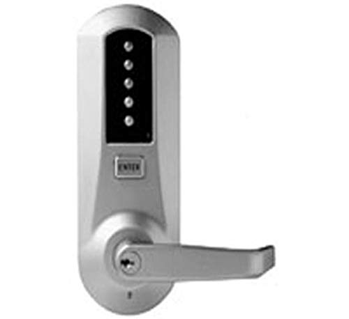 Black Friday - 70% OFF Kaba 5031XSWL-26D-41 Cylindrical Push Button Lock with Lever DOD Xs Ko Us26D, Satin Chrome