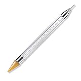 Double-head Wax Nail Rhinestone Picker Dotting Pen Acrylic Handle Gem Pick Up Applicator Tool Self-Adhesive Dot Head Tips