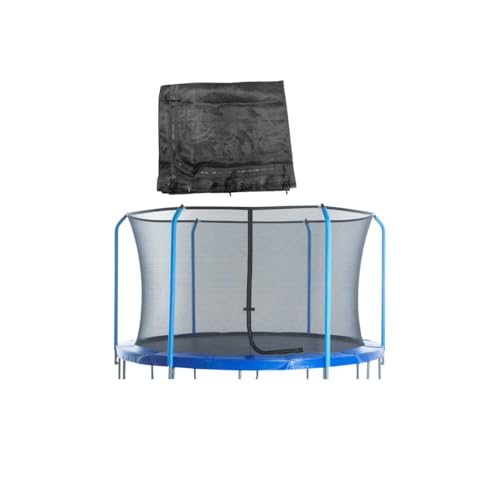 14' Trampoline Enclosure Net for 14 Ft. Frame Using 6 Straight Poles or 3 Arch, Installs Inside of Frame