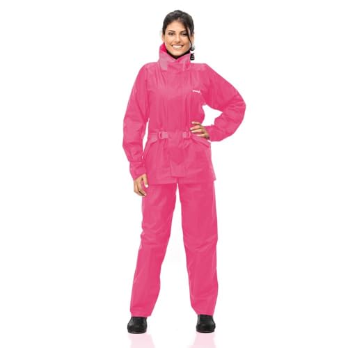 Capa Chuva Conjunto Nylon Feminino Moto Motoboy Pantaneiro - Rosa - G