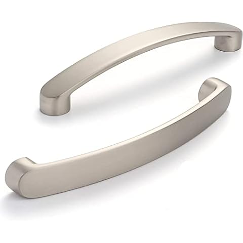 SYZOW 6 Pack Cabinet Handles Brushed Nickel Cabinet Pulls Kitchen Cabinet Handles,Drawer Pulls Kitchen Cupboard Handles Hole Center 96mm Cover