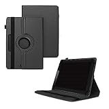 FIRSTPOINT 360 Degree Rotating Universal 3 Camera Hole Leather Stand Case Cover Compatible with Huawei MatePad SE 10.1 Inch (2022) (Black)