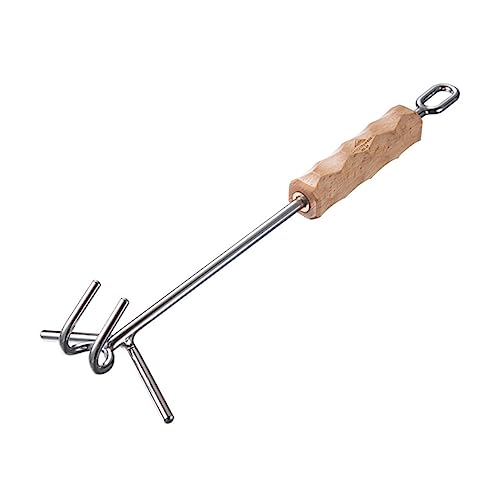 FUNOMOCYA Sturdy Outdoor Pot Lid Opener Camping Cooking Pot Lid Lifter Long Handle