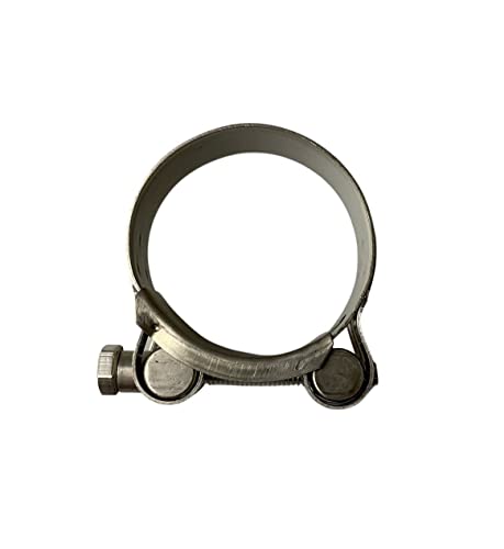 Boltza® Stainless Steel Single Bolt Hose Super Clamp 26-28mm Clip Silicone Rubber Exhaust x4, Black - Image 4