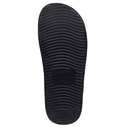 Image of Nautica Men's Open Toe Slide Sandals - Comfortable Indoor & Outdoor Shower Slippers