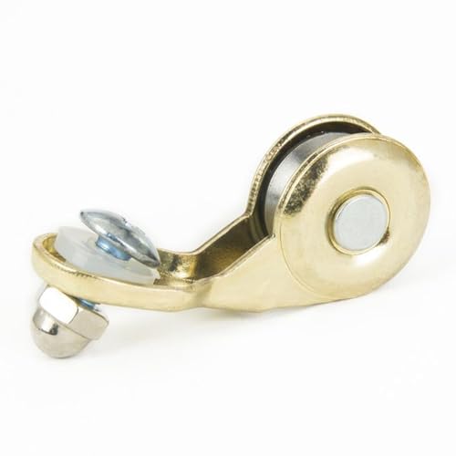 Tong Gu 1X Kite String Reel Winder Accessories Alloy Guide Pulley Wheel Rotatable (1 Piece,Gold)
