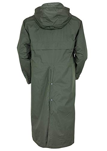 Outback Trading Unisex 2406 Pak-A-Roo Duster Waterproof Windproof Seam-Sealed Long Sleeve Rain Coat, Dark Olive, X-Large