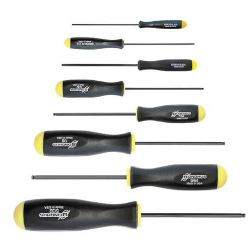 Bondhus 10632 Set of 8 Balldriver Screwdrivers, ProGuard Finish,...