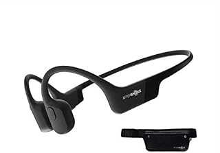 AFTERSHOKZ Aeropex Sport Running Headphones, Wireless Bone Conduction Bluetooth Earphones with Mic, IP67 Waterproof for Cycling, Work out (Cosmic Black)