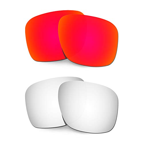 Lentille pour Oakley Holbrook XL OO9417 rouge titane de remplacement