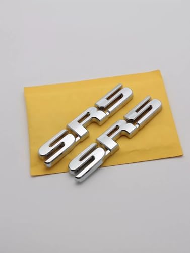 Image of 2pcs SR5 Fits for All 4 Wheel Drive Car Side Rear Tailgate Badge 3D Emblem Sticker Decal (Silver)
