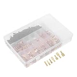 MOTHNUR 1050 Piezas Kit Conectores Macho Hembra con Terminales de Latón Prensado Frío y Tubos Termo Retráctiles para Conexiones Eléctricas y Automoción