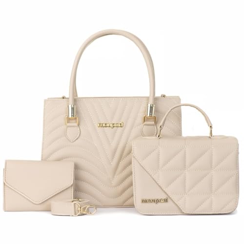 Kit 2 Bolsas Femininas Marfim Transversal Tiracolo + Carteira – Elegante, Compacto e Versátil para o Dia a Dia Luxo