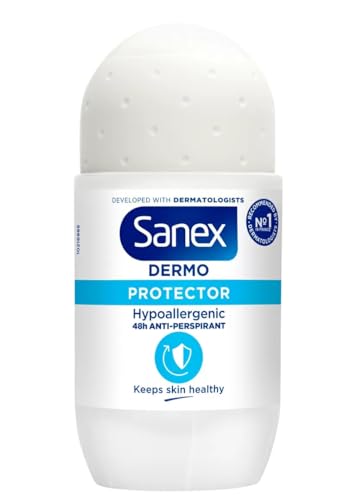 6 x Sanex Dezodorant w kulce dla kobiet "Dermo Protector" do skóry normalnej i wrażliwej – 50 ml
