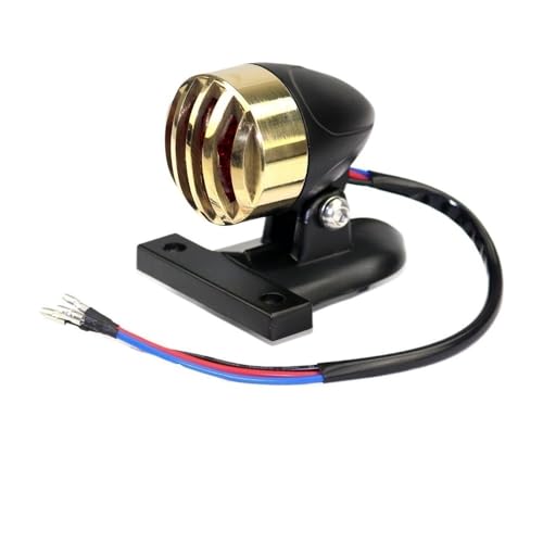 Feu stop arrière moto LED homologué avec support de plaque pour Bobber