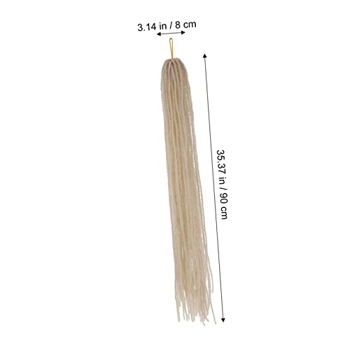 Extensions de dreadlocks pour homme DOITOOL lot de 4 mèches synthétiques légères