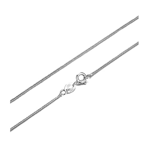 Chaînes en argent pour petite amie | Le cadeau romantique idéal 45cm