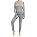 Produktbild CFLEX Damen Ski- & Thermowäsche Set - warme Unterwäsche Langarm POLARDRY - Hellgrau M, Etikette Gr: 40/42