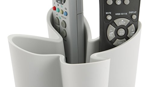 J-Me Cozy Media Storage Caddy/Remote Control Holder/Remote Caddy/Media Organizer (Cool Gray). This Remote Holder Is The Perfect Storage Solution For All Types Of Media Controls. Non Slip Rubber. #TOP3