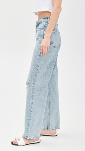 rag & bone Women's Shea High-Rise Relaxed Straight Full Length Jeans4
