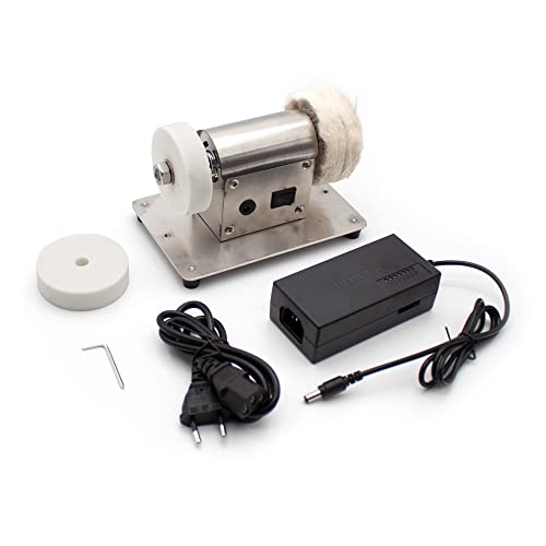 Mini Electric Bench Grinder Household Knife Sharpener Machine DIY Polishing Grinding Machine Speed Adjustable Jade Polisher