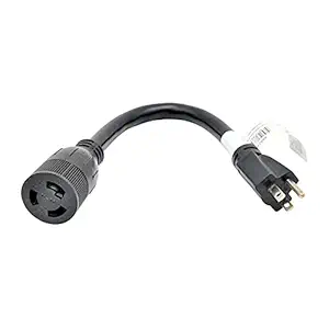 Parkworld 885248 Adapter Cord 15 AMP Regular 5-15 Plug Male to Twist 20 Amp L6-20 Receptacle Female