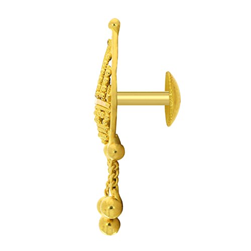 Joyalukkas 22KT Yellow Gold Drop Earrings for Girls