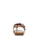 Naturalizer Womens Taylor T-Strap Slingback Flat Sandal Saddle Tan Brown 5 M